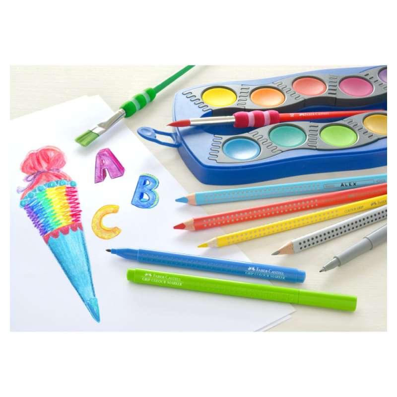 FABER-CASTELL Fasermaler Grip – Leuchtende Farben für kreative Projekte