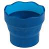 FABER-CASTELL Wasserbecher Clic and Go blau aufgestellt