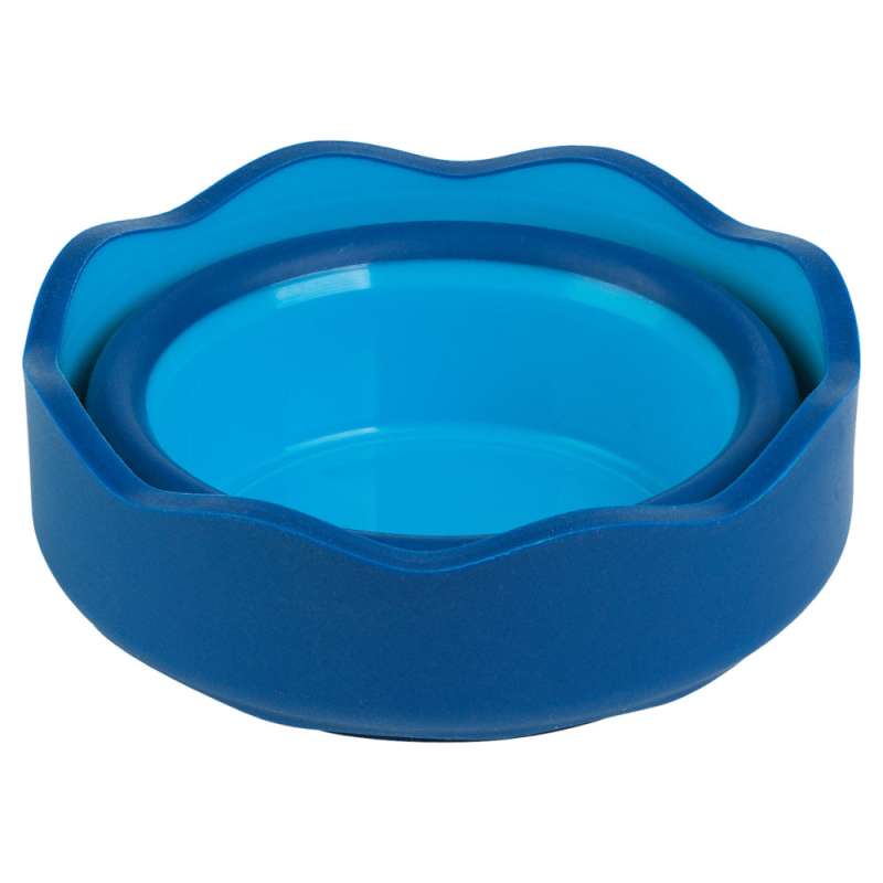 FABER-CASTELL Wasserbecher Clic and Go gefaltet blau