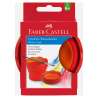 FABER-CASTELL Wasserbecher Clic and Go rot