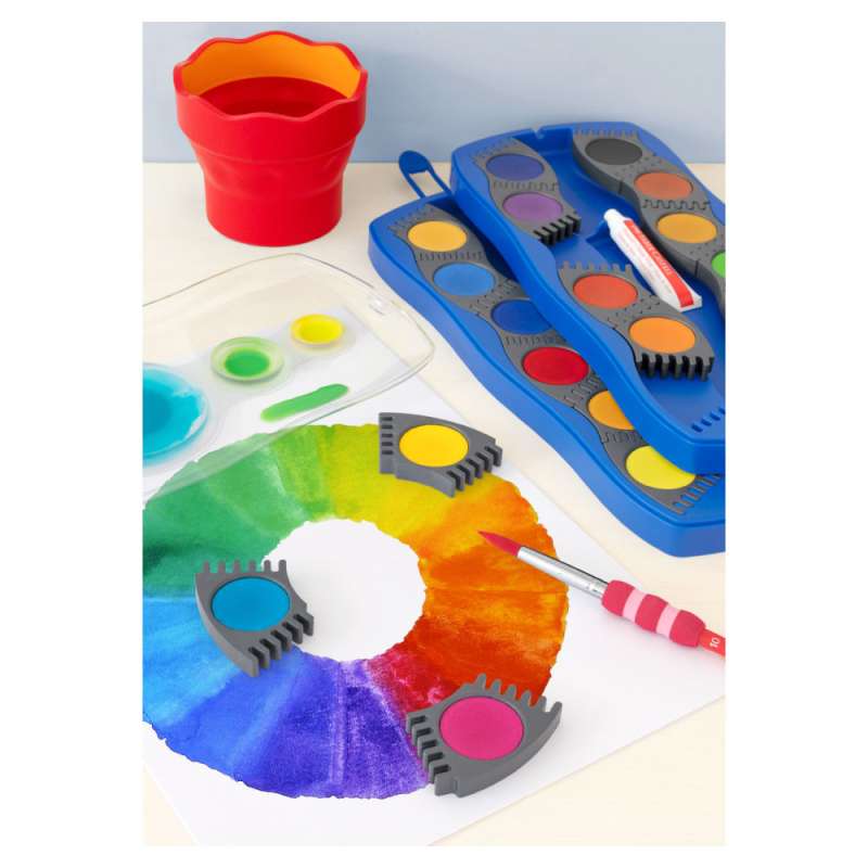 FABER-CASTELL Wasserbecher Clic and Go rot Deko
