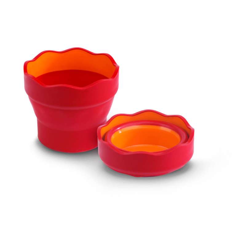 FABER-CASTELL Wasserbecher Clic and Go rot sortiert