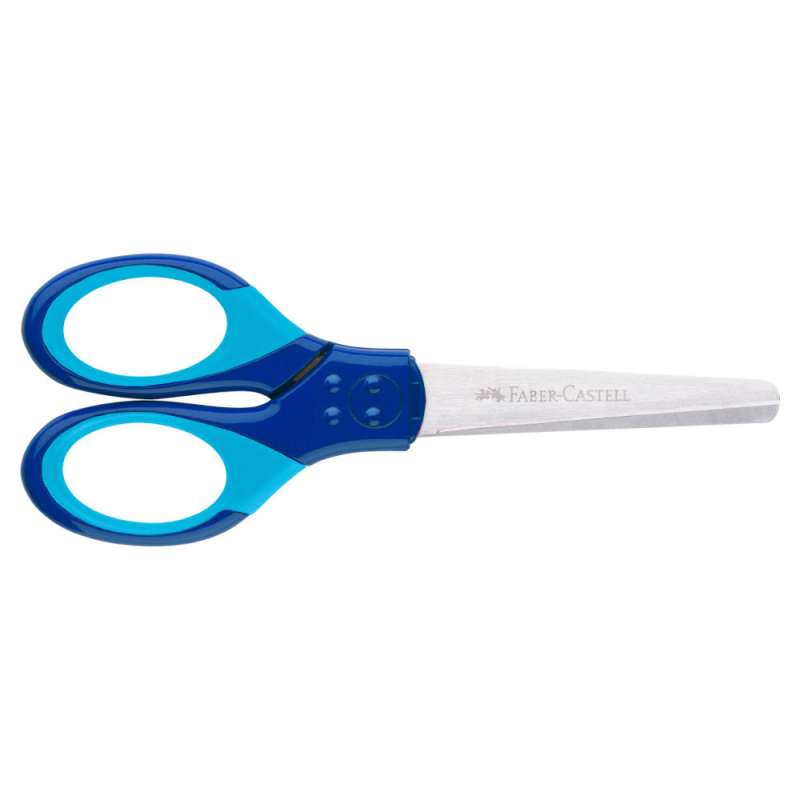 FABER-CASTELL Grip Schulschere blau geschlossen