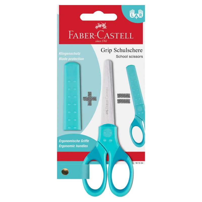 FABER-CASTELL Grip Schulschere türkis