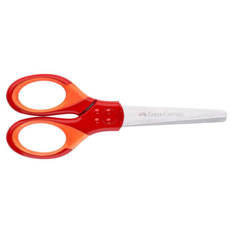 FABER-CASTELL Grip Schulschere rot geschlossen