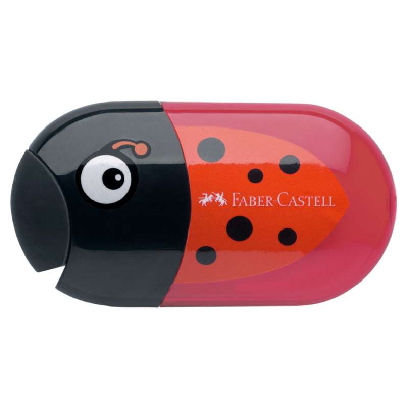 FABER-CASTELL Doppelanspitzer + Radierer Käfer geschlossen