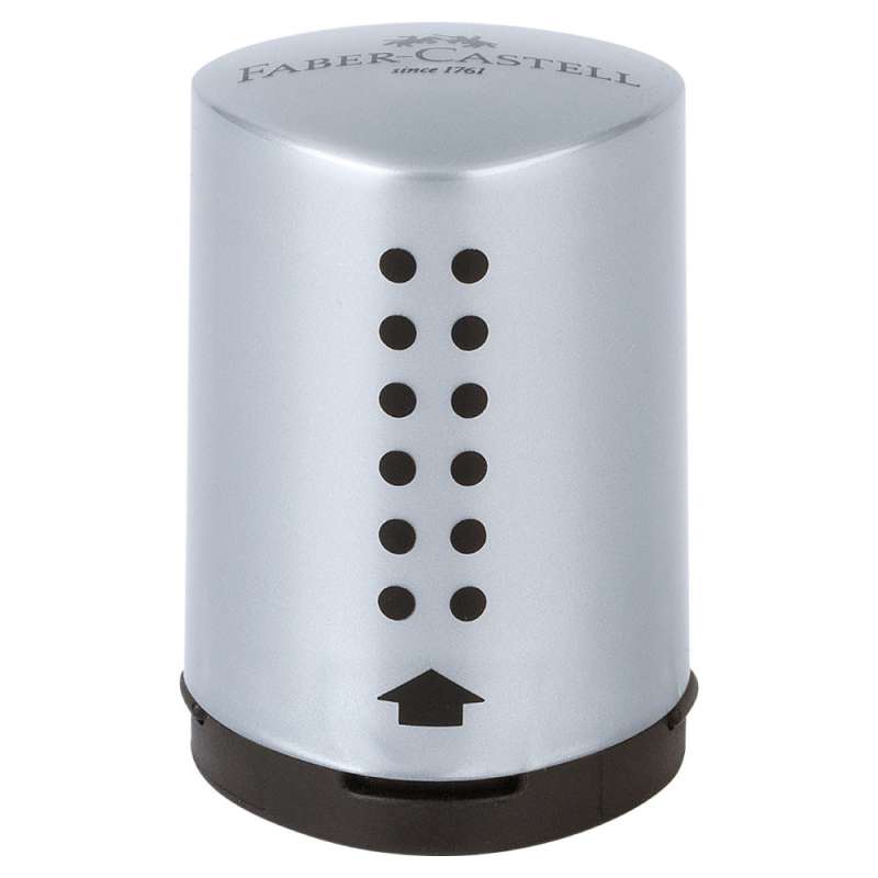 FABER-CASTELL Einfachspitzdose Grip 2001 Mini silber