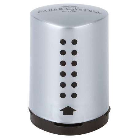 FABER-CASTELL Einfachspitzdose Grip 2001 Mini silber