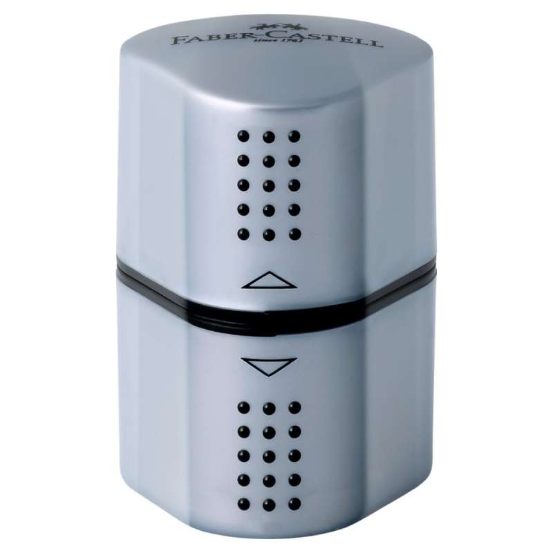 FABER-CASTELL Spitzdose dreifach Grip 2001 silber