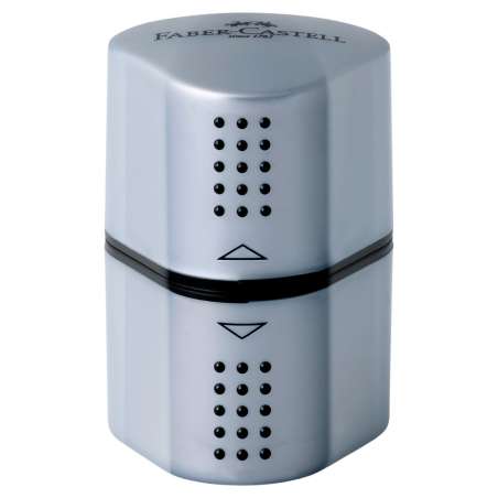 FABER-CASTELL Spitzdose dreifach Grip 2001 silber