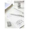 FABER-CASTELL Spitzdose dreifach Grip 2001 silber Deko