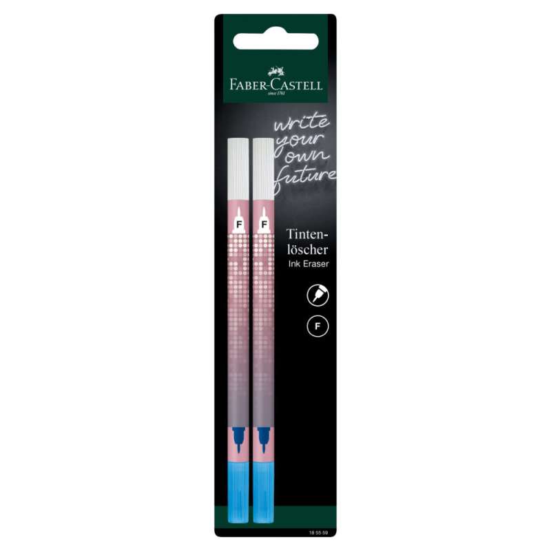 FABER-CASTELL Tintenkiller - Tintenlöscher Korrekturspitze - F2 2er Set