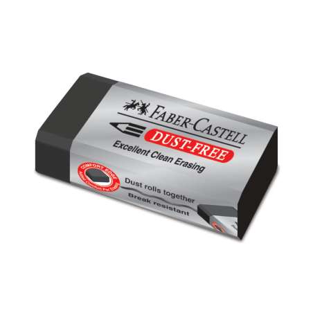 FABER-CASTELL Radierer Dust-free schwarz