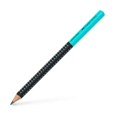 FABER-CASTELL Bleistift Jumbo Grip Two Tone schwarz-türkis