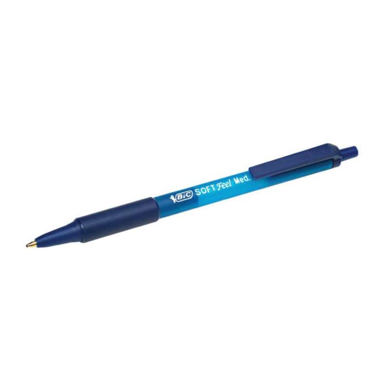 BIC Kugelschreiber Soft Feel Click Grip blau