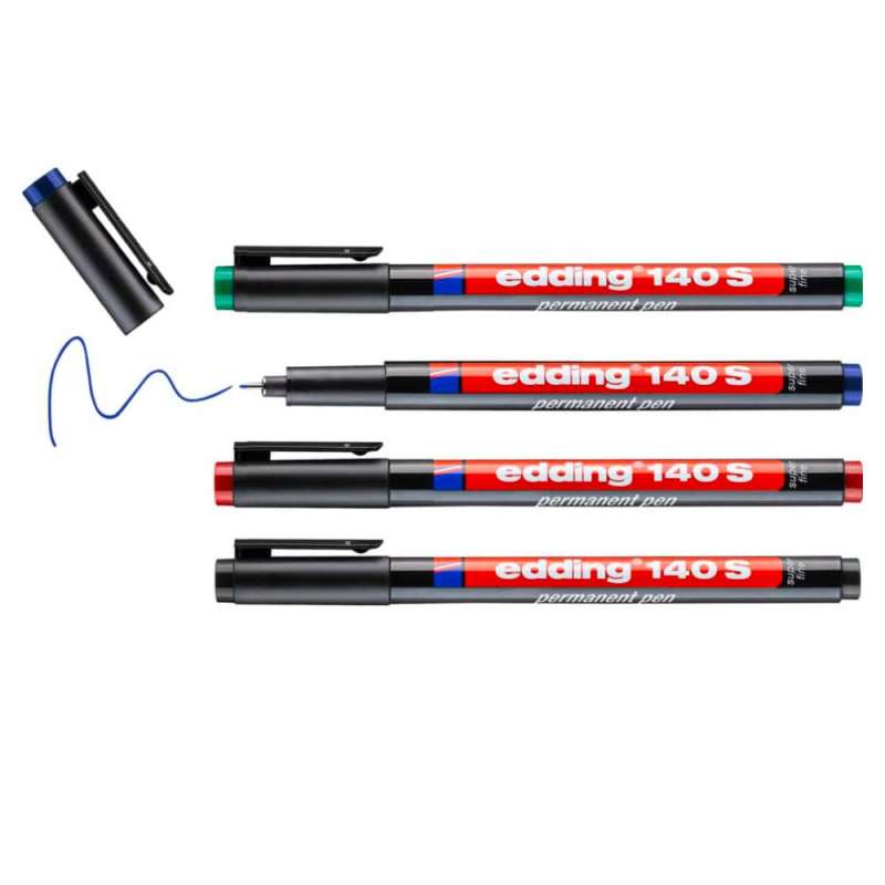 EDDING Ohp-Marker W-Fest Superfein 4er Set offen