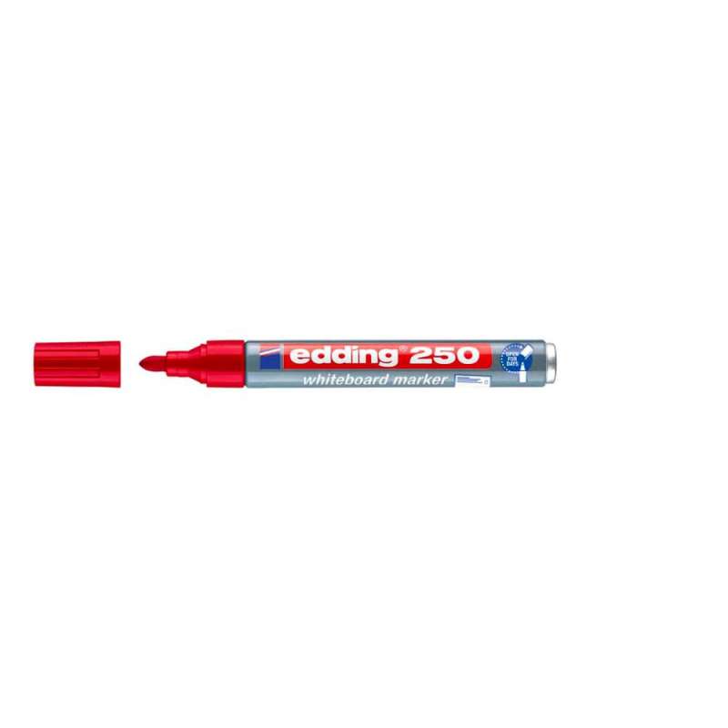 EDDING Board-Marker 250 Whiteboard-Marker rot offen