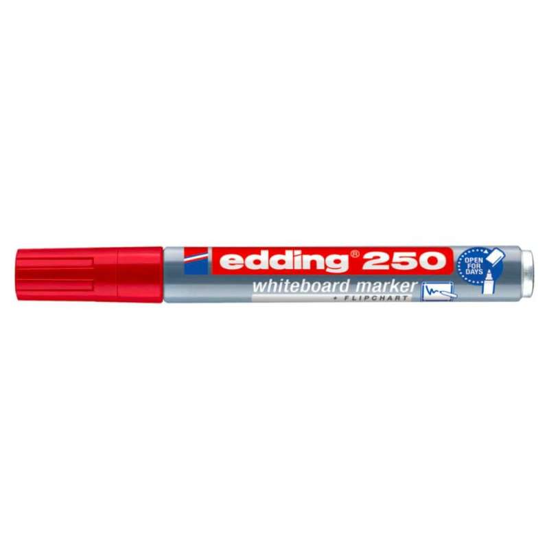 EDDING Board-Marker 250 Whiteboard-Marker rot geschlossen