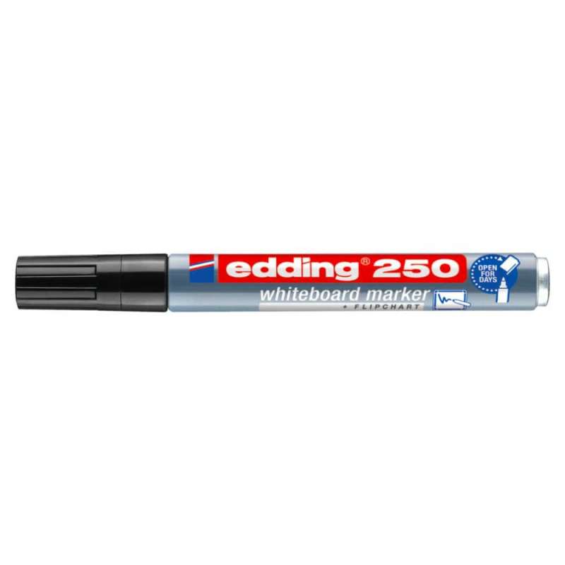 EDDING Board-Marker 250 Whiteboard-Marker schwarz geschlossen