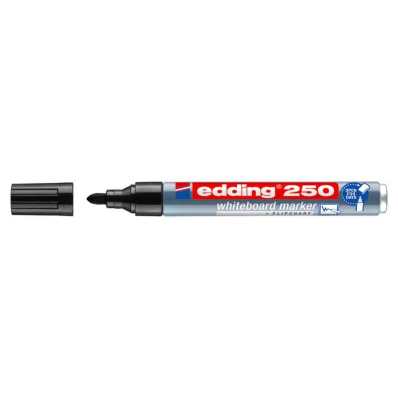 EDDING Board-Marker 250 Whiteboard-Marker schwarz offen