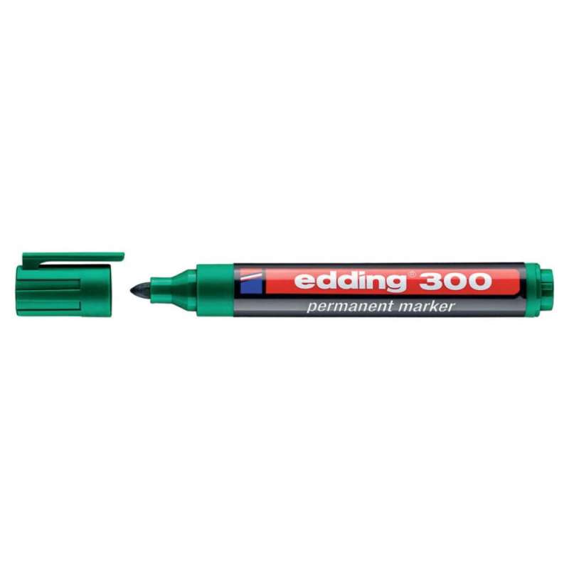 EDDING Filzschreiber Filzstift Marker Industrie grün offen