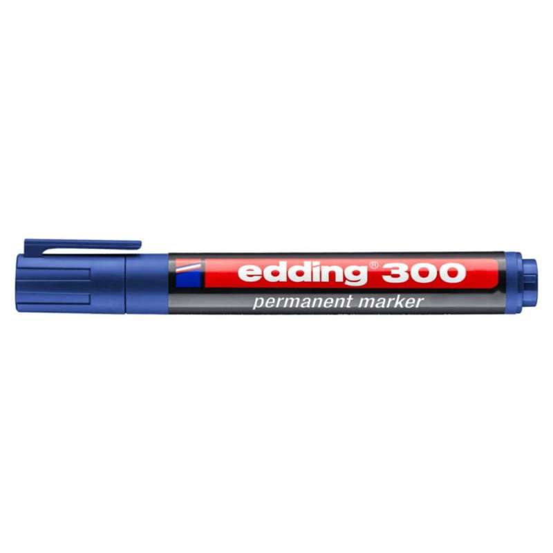 EDDING Filzschreiber Filzstift Marker Industrie blau geschlossen