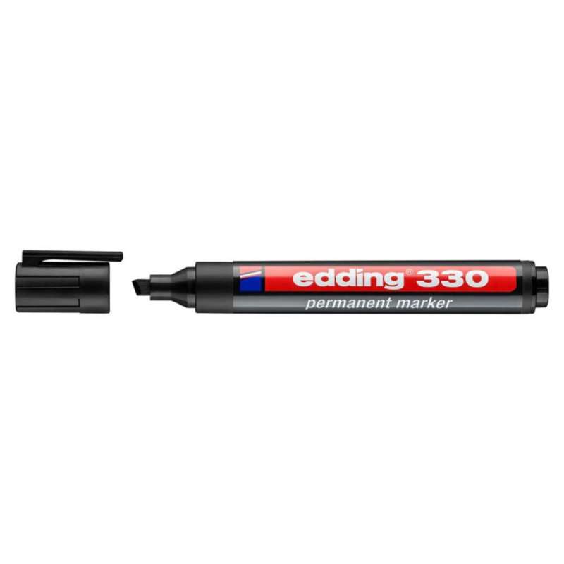 EDDING Filzschreiber Filzstift Marker Industrie schwarz offen