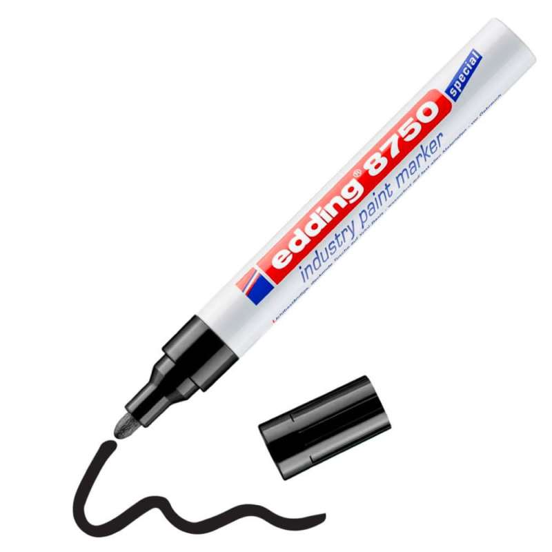 EDDING Filzschreiber Filzstift Marker Industrie schwarz