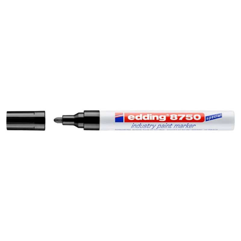 EDDING Filzschreiber Filzstift Marker Industrie schwarz offen