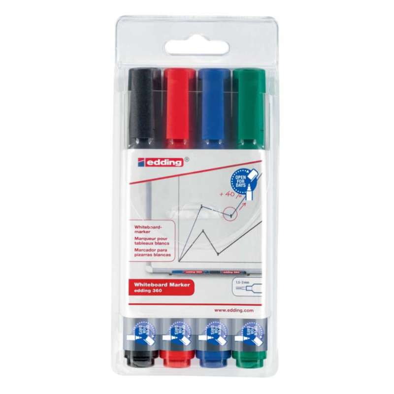 EDDING Board-Marker 4er Set Packung