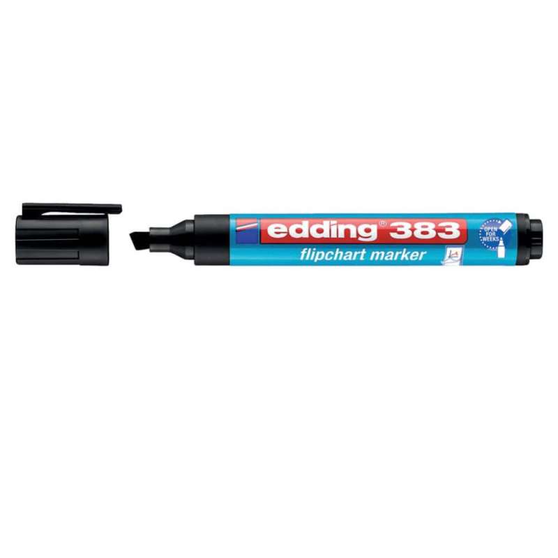 EDDING Flipchart Marker Capp-Off schwarz offen