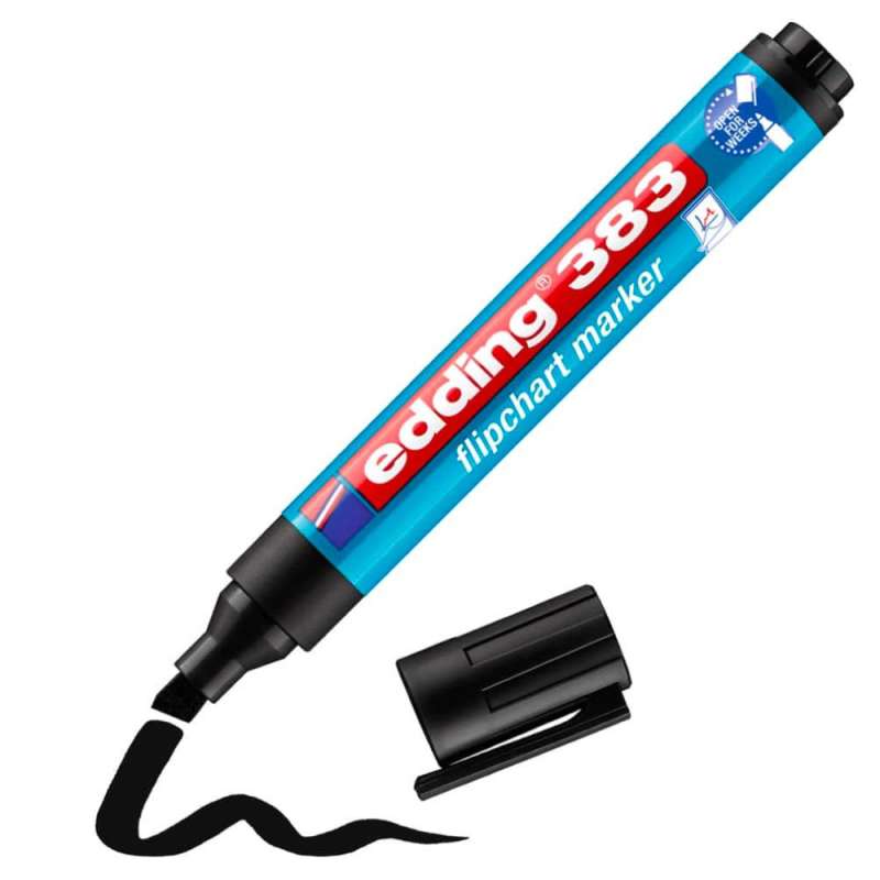 EDDING Flipchart Marker Capp-Off schwarz