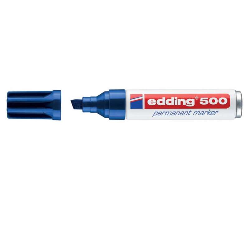 EDDING Filzschreiber Permanentmarker blau 2 - 7 mm offen