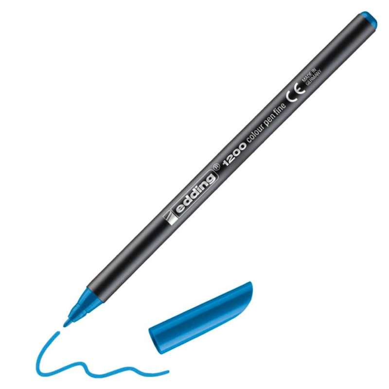 EDDING Filzschreiber Permanentmarker hellblau 0,5 - 1 mm