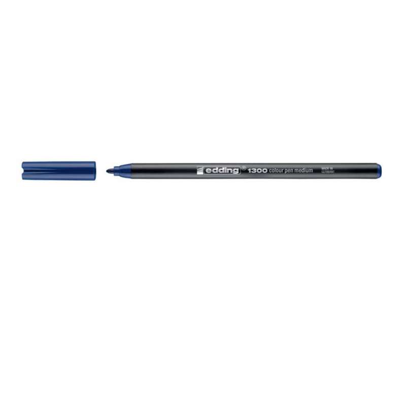 EDDING Filzschreiber Permanentmarker dunkelblau 2 mm offen