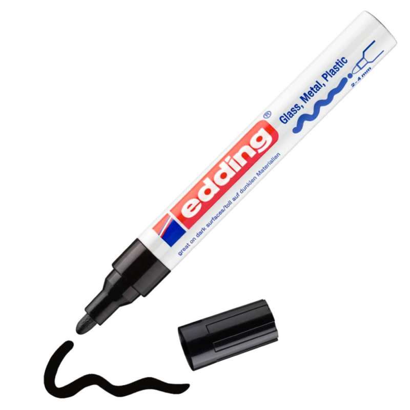 EDDING Lackmarker schwarz 2 - 4 mm