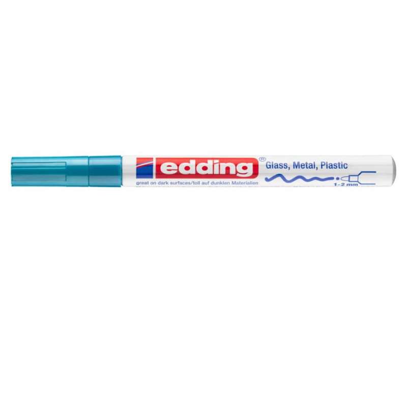 EDDING Lackmarker hellblau 1 - 2 mm geschlossen