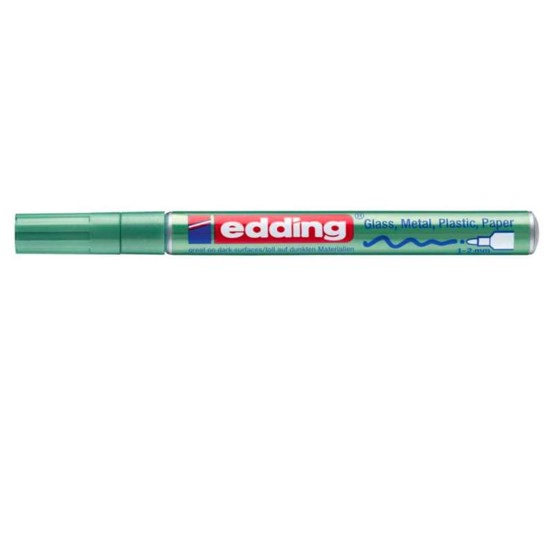 EDDING Lackmarker 1 - 2 mm grün metallic geschlossen
