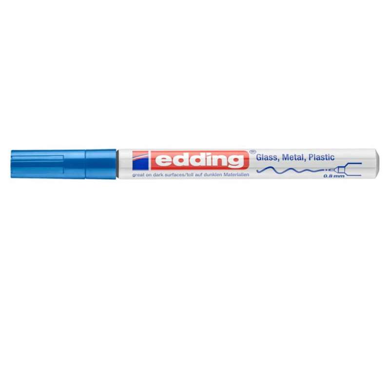 EDDING Lackmarker blau 0,8 mm geschlossen