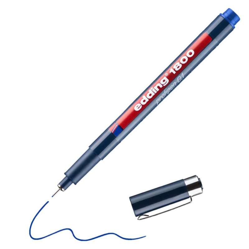 EDDING Faserzeichner Fineliner 1800 blau 0,25 mm