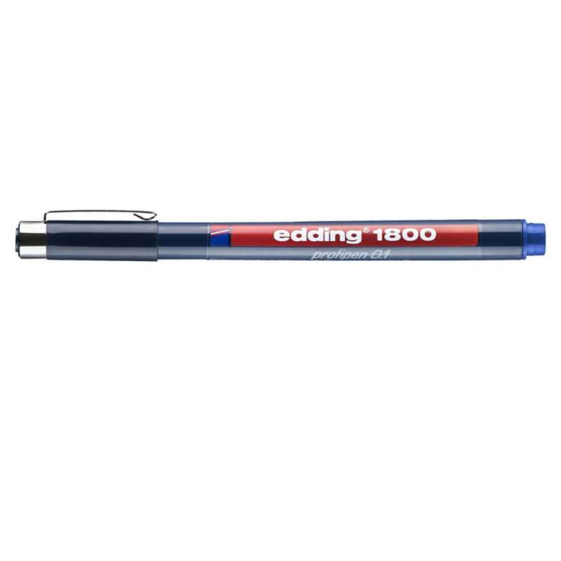 EDDING Faserzeichner Fineliner 1800 blau 0,25 mm geschlossen