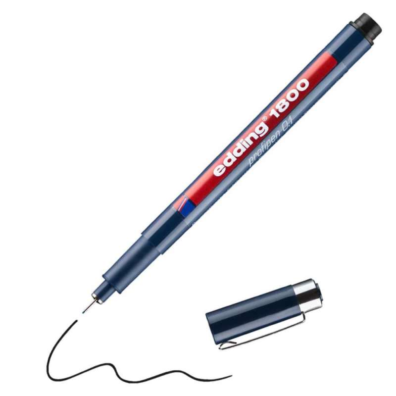 EDDING Faserzeichner Fineliner 1800 schwarz 0,25 mm
