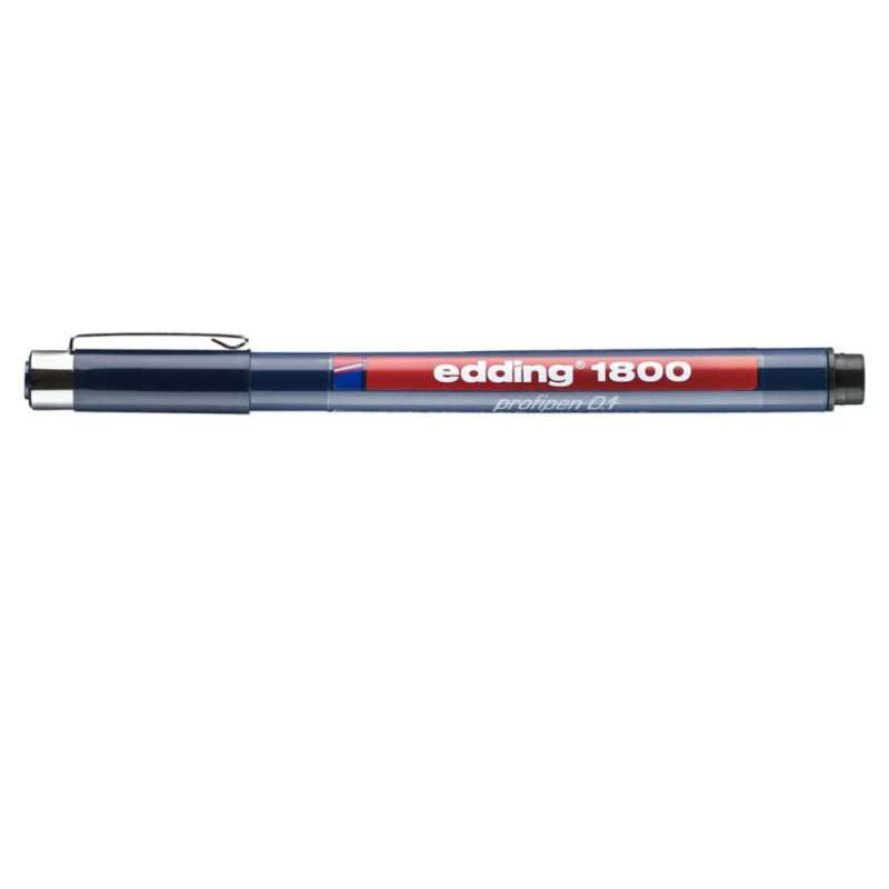 EDDING Faserzeichner Fineliner 1800 schwarz 0,25 mm geschlossen
