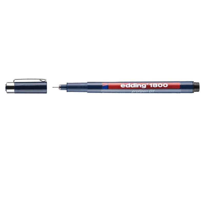 EDDING Faserzeichner Fineliner 1800 schwarz 0,25 mm offen