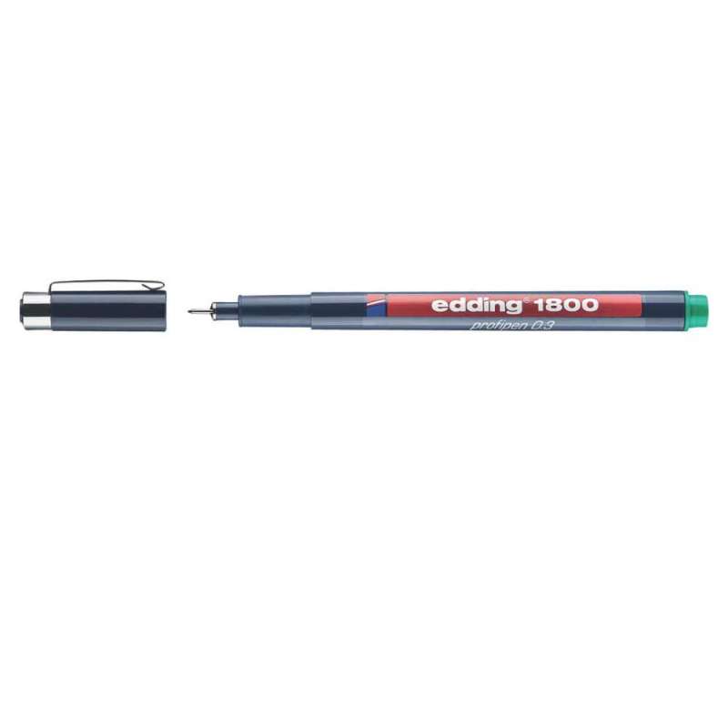 EDDING Faserzeichner Fineliner 1800 grün 0,35 mm offen