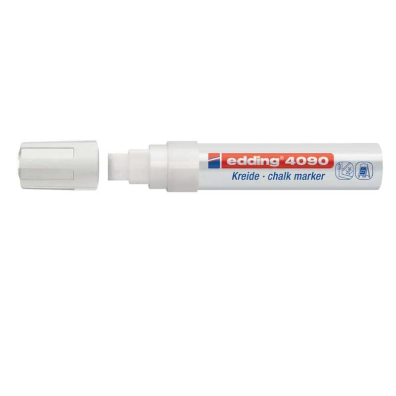EDDING Kreidemarker 4090 und 4095 weiß 4 - 15 mm offen