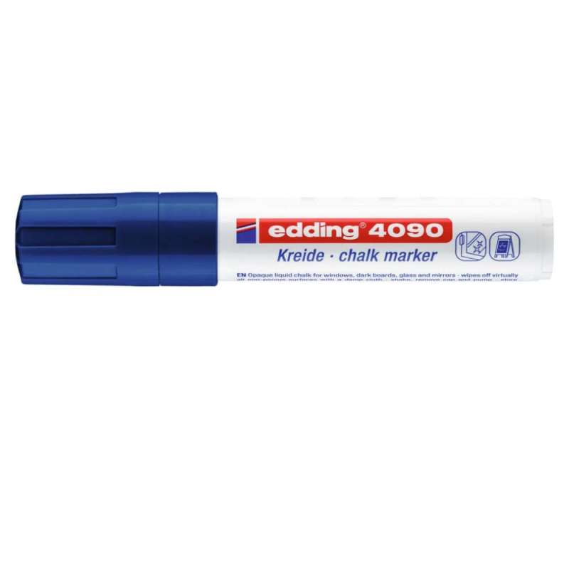 EDDING Kreidemarker 4090 und 4095 blau 4 - 15 mm geschlossen