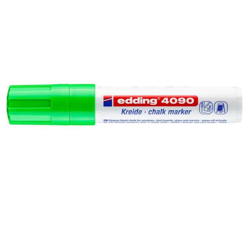 EDDING Kreidemarker 4090 und 4095 hellgrün 4 - 15 mm geschlossen