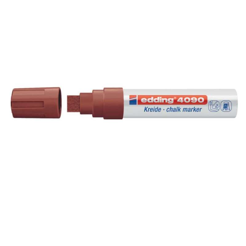 EDDING Kreidemarker 4090 und 4095 braun 4 - 15 mm offen