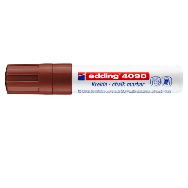 EDDING Kreidemarker 4090 und 4095 braun 4 - 15 mm geschlossen